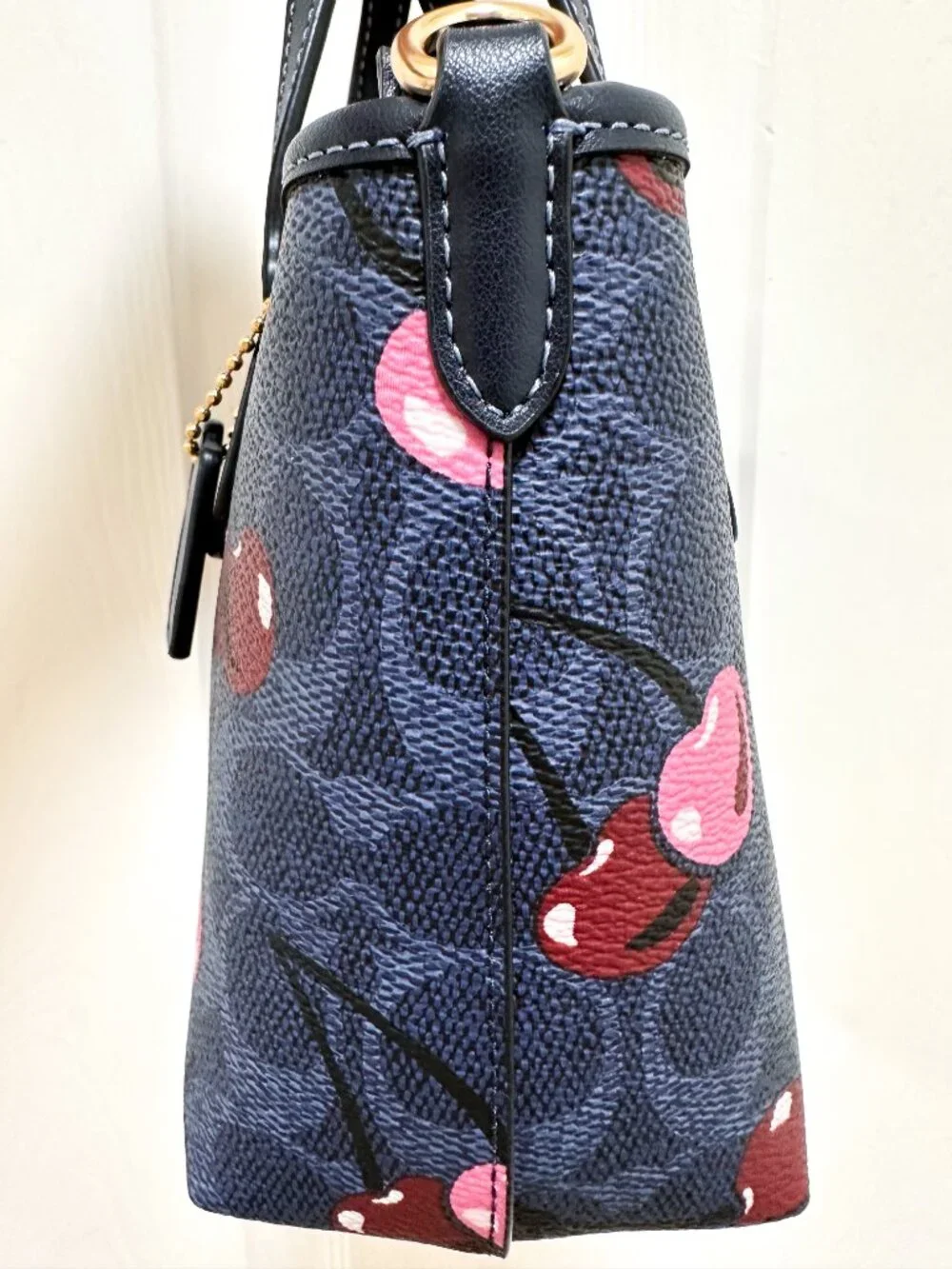Coach City Mini Tote & Coin Purse Set Cherry Print